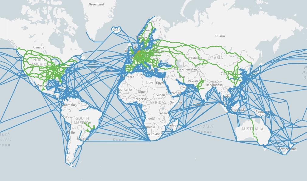 Global presence map placeholder